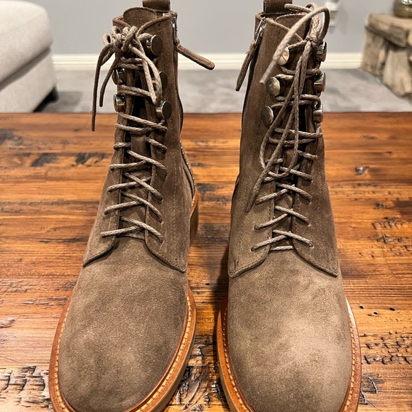 Aquatalia Ali Suede/Stud High Ankle Boot - Picture 2 of 9